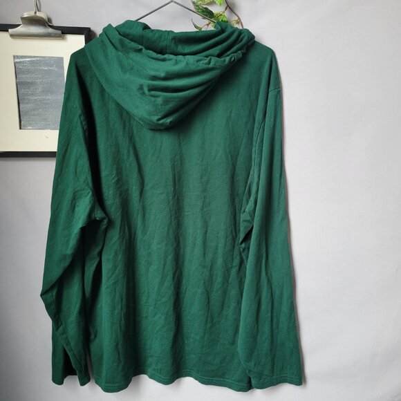 Polo Ralph Lauren Jersey Hooded Pullover T Shirt College Green XXL - Picture 3 of 14